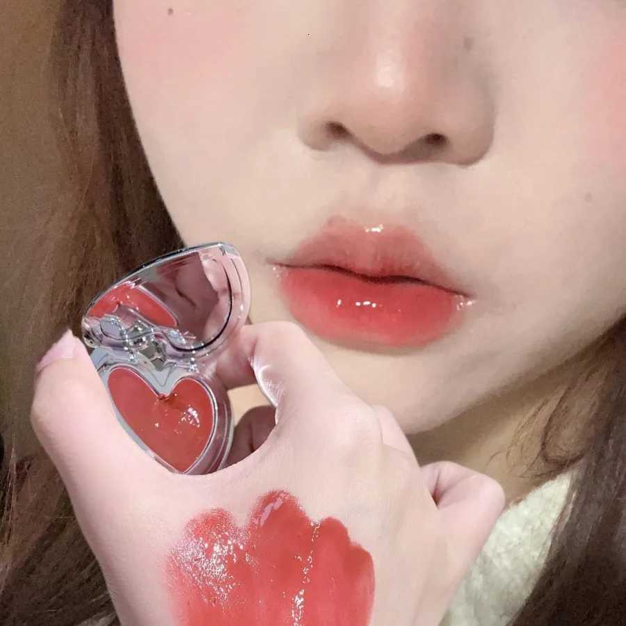 Low Saturation Mirror Lipstick Cream Water Light Solid Lip Gloss Moisturizing Glass Lip Tint Sexy Nude Red Lips Makeup Cosmetics W251027