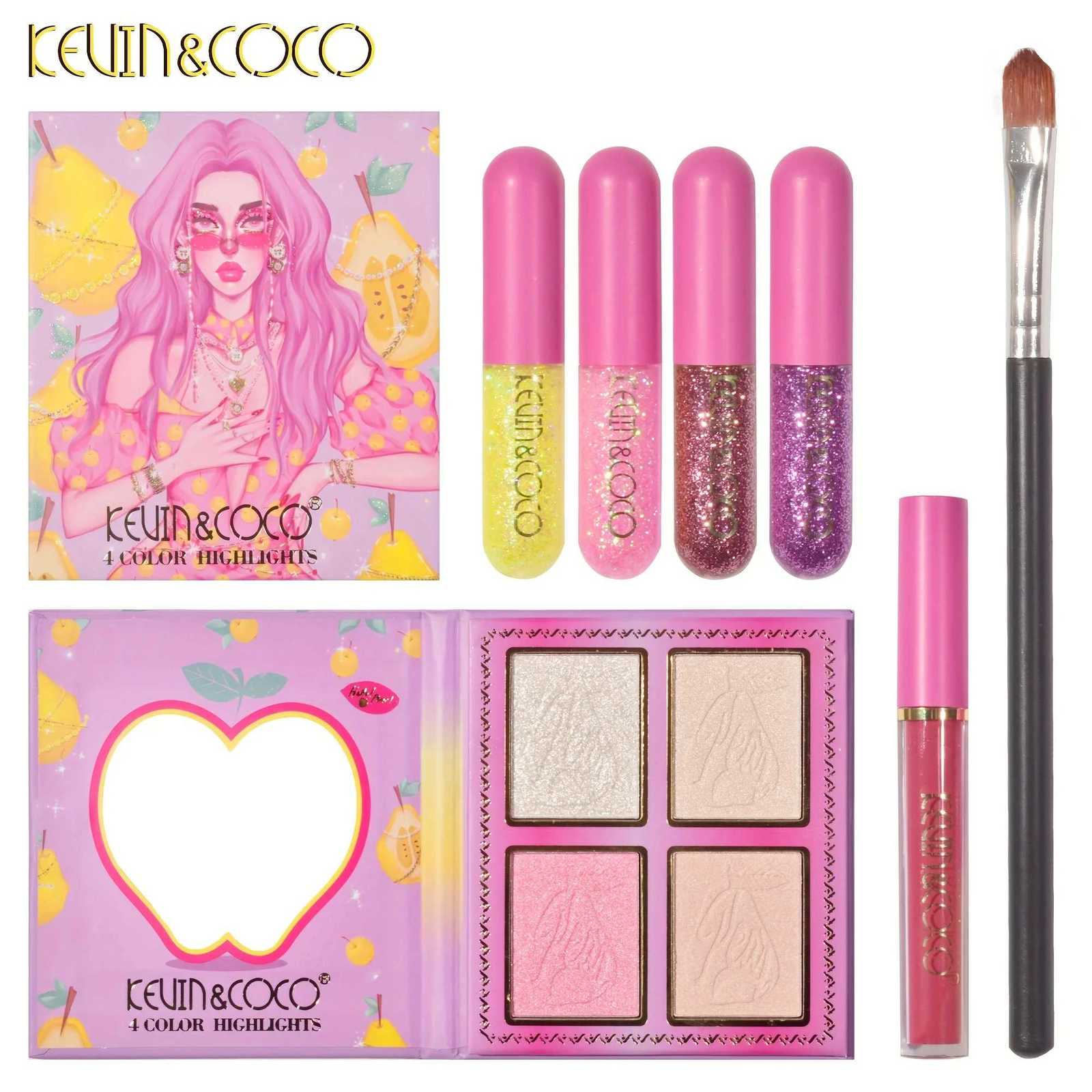 46 Color Mutil function Makeup Kit Highlight Lipgloss Eyeshadow Palette SetXJ251027