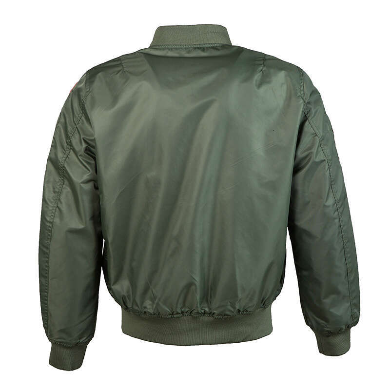 2025 New Trendy American Men's Spring and Autumn Thin MA-1 Air Force Pilot Jacket with Badge Embroidery Functional Style Coat