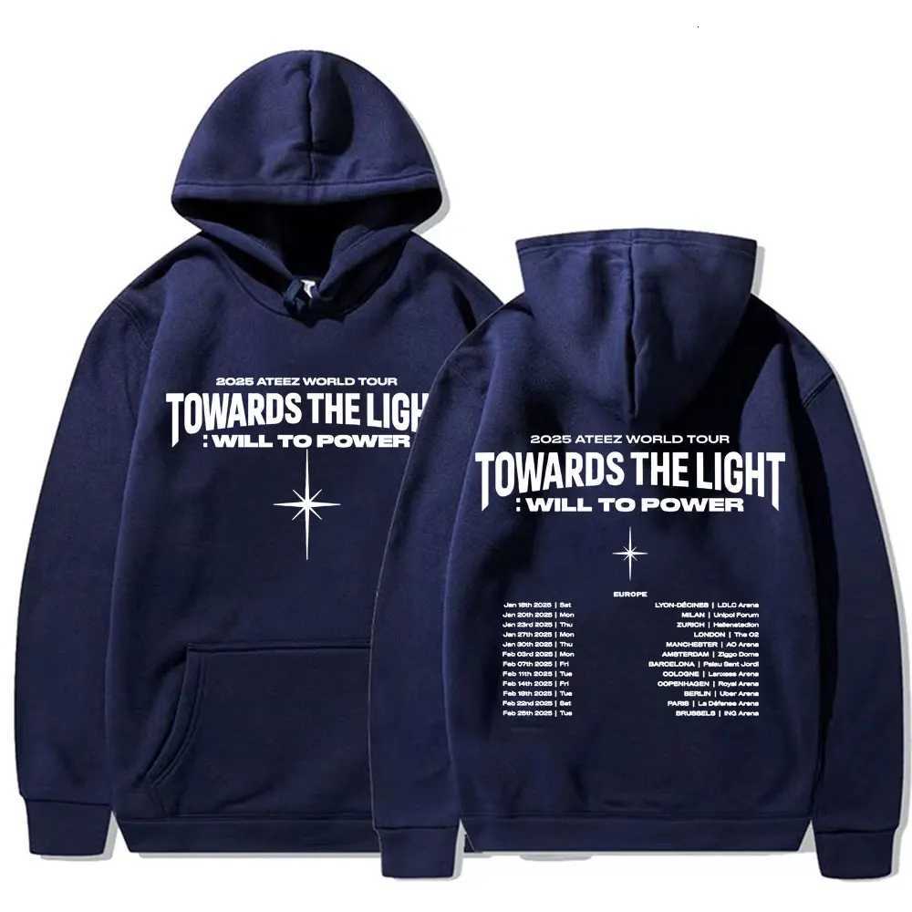 2025 Ateez World Tour Towards The Light Will To Power Pullovers Men Women Korean Fashion Hip Hop Long Sleeve Sweatshirt Hoodies W251027