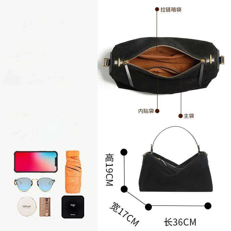 Designer Luxury New Winter Matte Suede Cow Leather Women Shoulder Messenger Bags Caramel High Quality Large Travel Tote Ladies Handbag