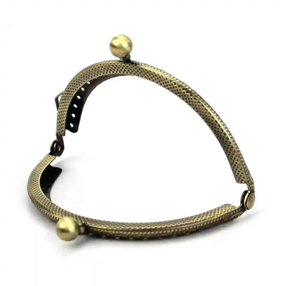10 PcsLot 85 CM Size Double Bead Semicircular Metal Purse Frame Kiss Clasp Clutch DIY Bag Accessory 251027
