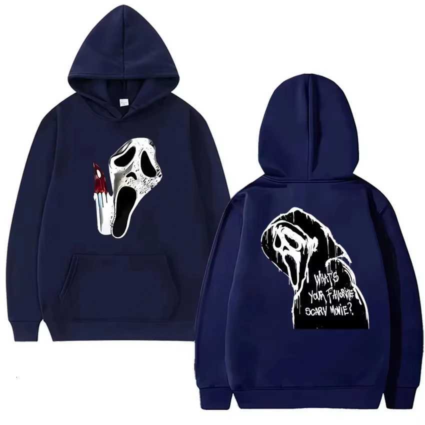 2025 New in gothic Double Sided printed streetwear Men women VI Ghostface Graphic Hoodie Unisex Fleece Long sleeve Sweatshirts W251027