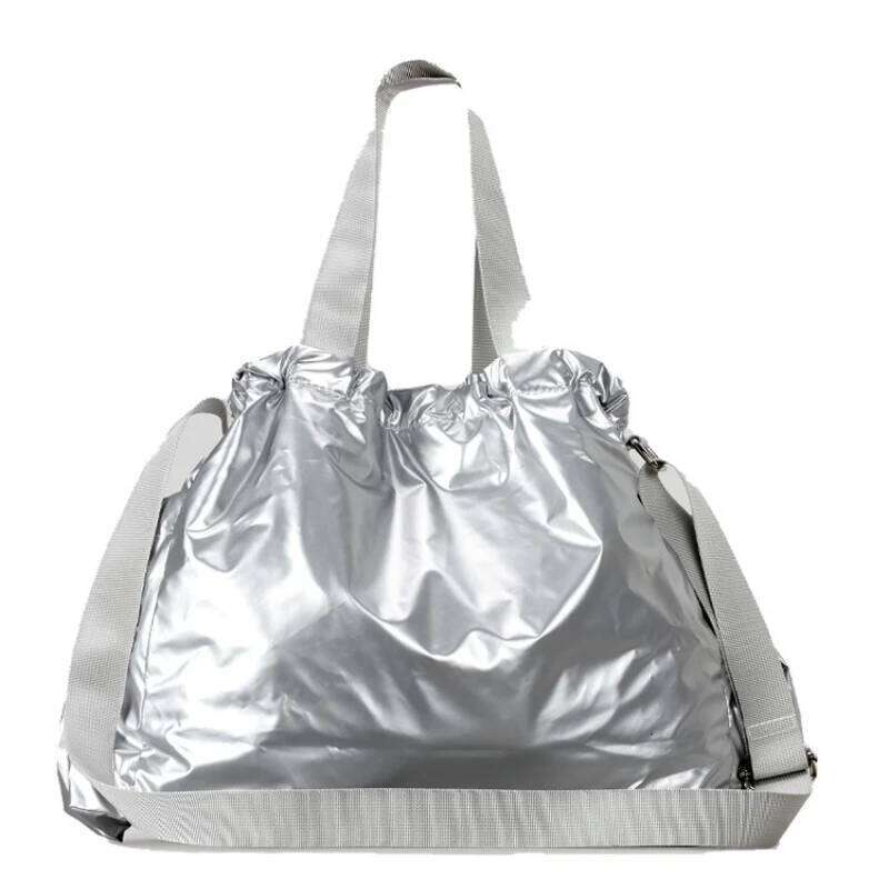 New Korean Style Casual Shoulder Bags Versatile Drawstring Lightweight Nylon Handbag Large Capacity Single Crossbody Tote Bag 251027