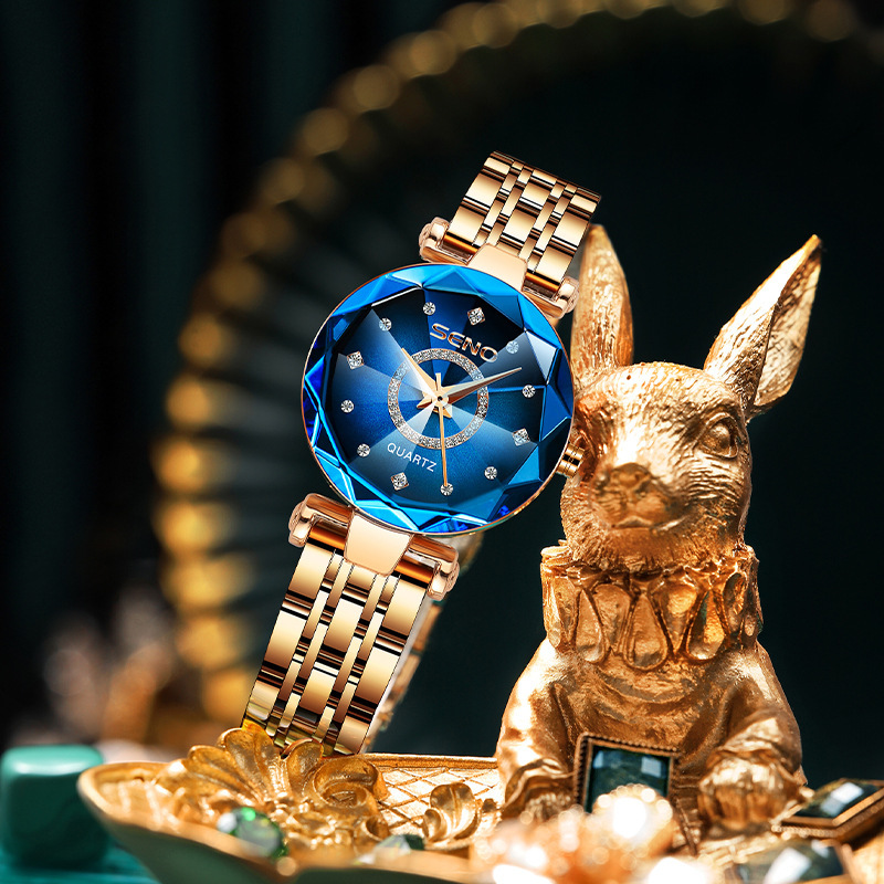 Designer Watch Women's Watch High-end Fashion Waterproof Ocean Luxury Heart Quartz Watch