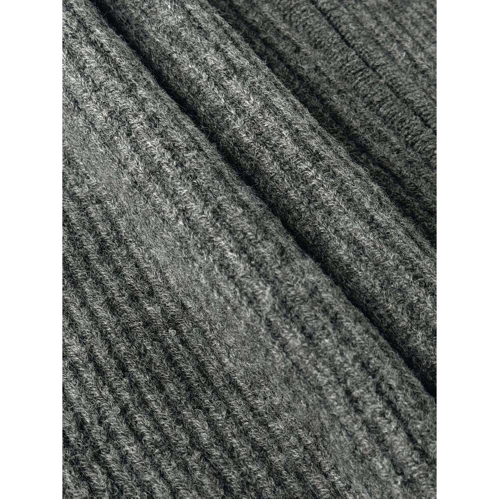 Women's Elegant Gray Cardigan - Soft Long Sleeve Open Front Sweater With Zipper Closure, Loose Fit Fall Winter Coat For Everyday & Formal Outfits