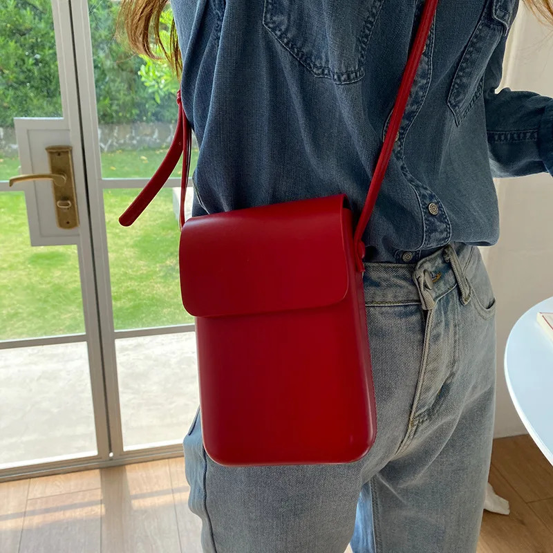 2024 Flap Crossbody Bags Women Mini PU Leather Shoulder Purses and Handbags for Girls Ladies Phone Simple Solid er Bag 251027