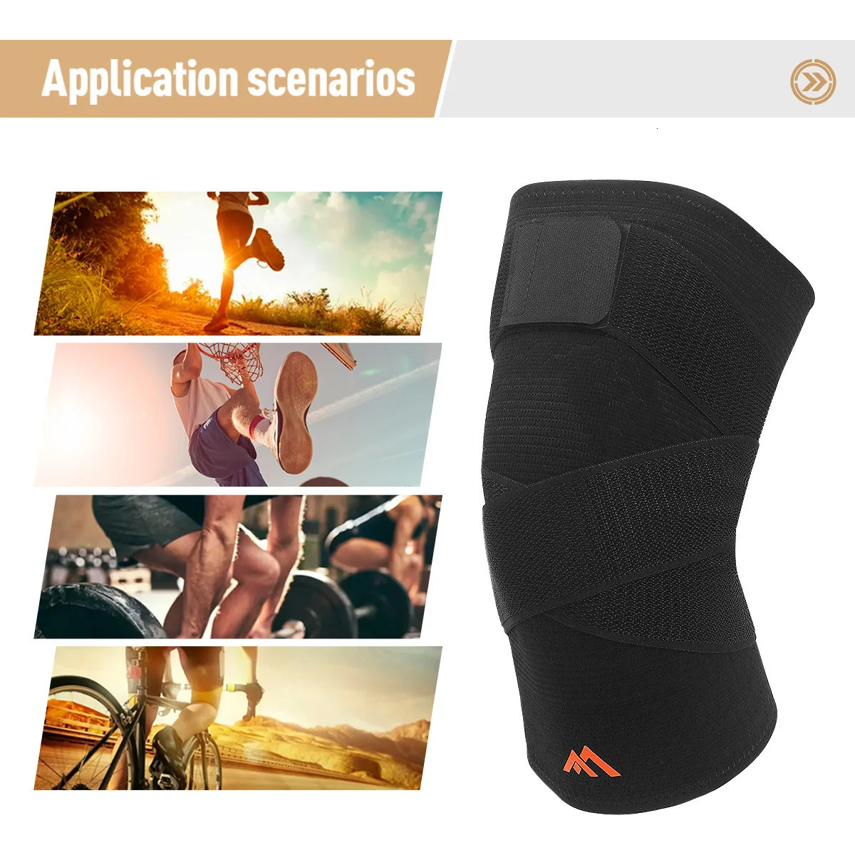 Fitness Knee Wraps Knee Pads for Gym Fitness Bench Press Deadlift Weightlifting Crossfit Sports Knee Sleeve Joint Protector 251023