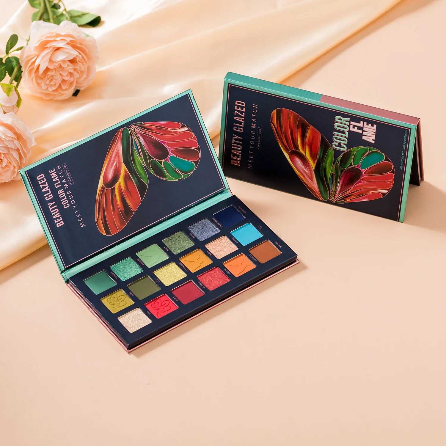 BEAUTY GLAZED Butterfly Highly Pigmented Eyeshadow Palette Smooth Matte Shimmer Eye Shadow Easy To Blend 18 Colors Eye MakeupXJ251027