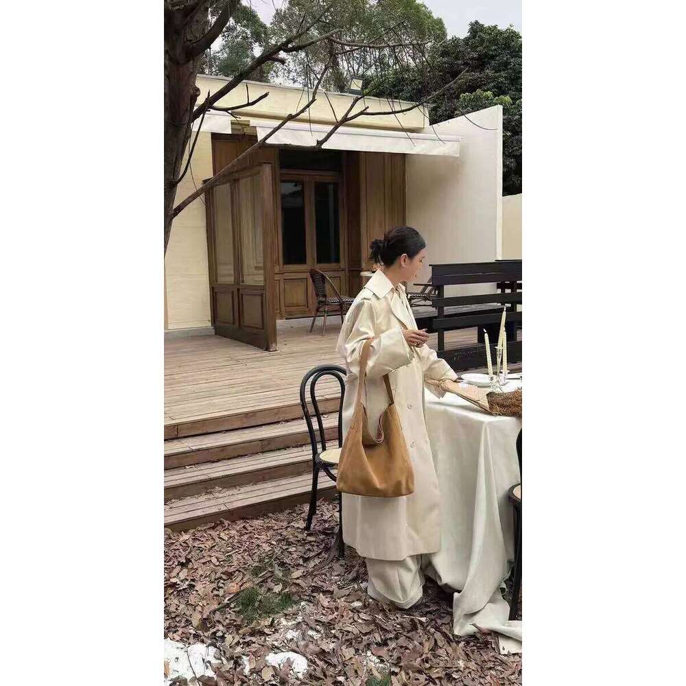 Customized for Individuals Large Capacity Winter Tote High Class Matte Suede Wool Women Handbag Coffee Kakhi Travel Shoulder Bag