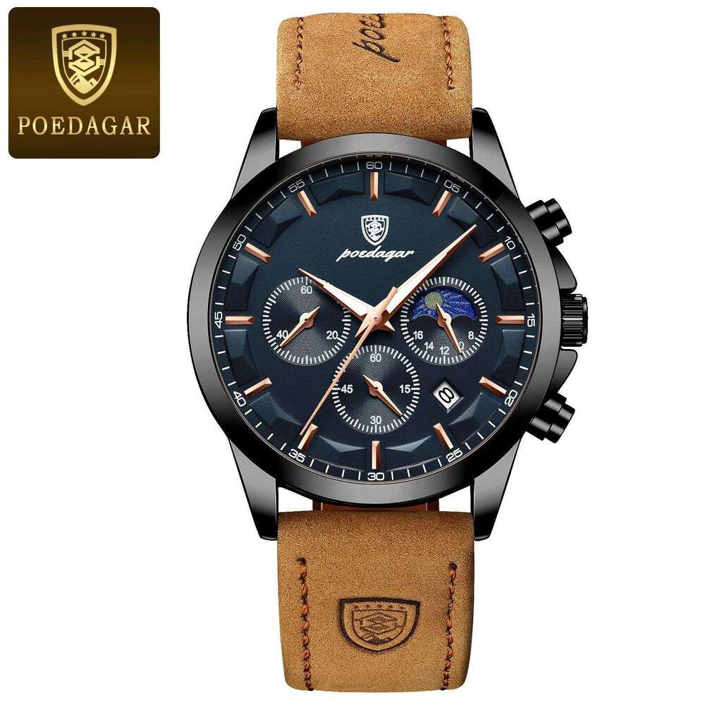 Swiss Brand New Waterproof Men's Multifunctional Fashion Quartz Watch Live Streaming