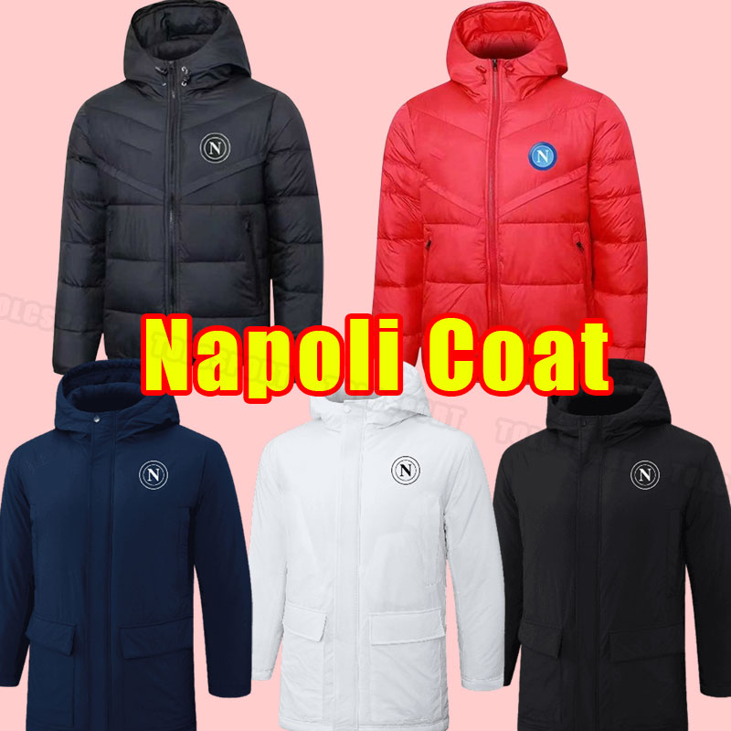 Cotton-Padded Hooded Jacket 25 26 Napoli Soccer tracksuits OSIMHEN INSIGNE Naples MAGLIA MERTENS VERDI MILIK Tracksuit Hoodies Long sleeve coats