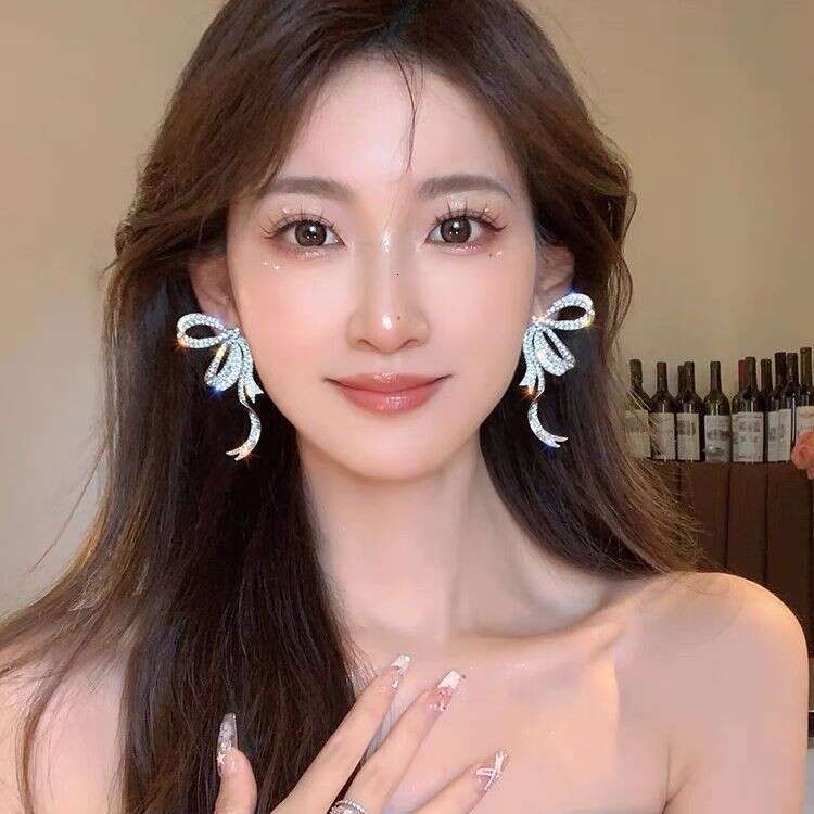 2025 Autumn New Bowknot for Women, Light Niche Design Sense, High-end Earrings, Unique Earrings