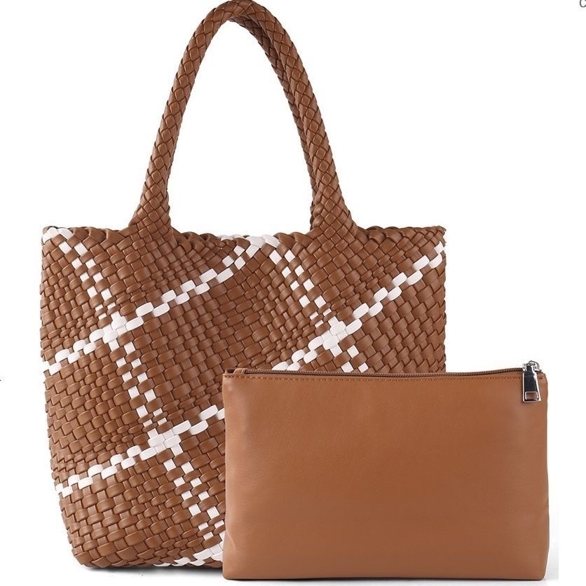 Spacious Casual Crossbody Satchel for Ladies Waterproof Neoprene Design w/ Pocketed Accessory Bag