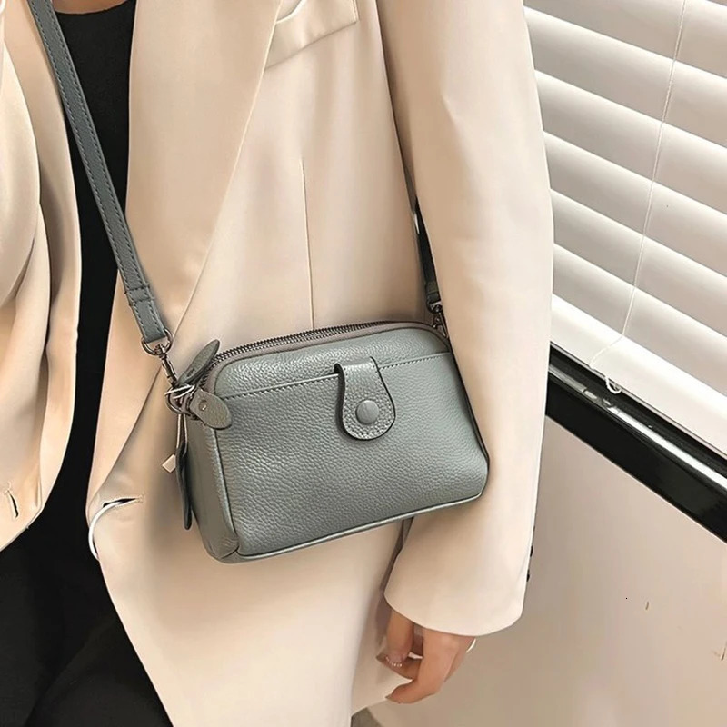 Women Genuine Leather Shoulder Bag Casual Female Small Crossbody Bags For Women Bag Cell Phone Bag Day Clutches 251027
