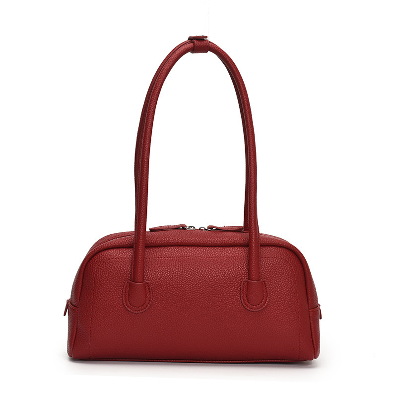 Free shipping designer bag New Niche Boston Handbag for Women Bowling Bag Simple Commuter Shoulder Underarm Bag