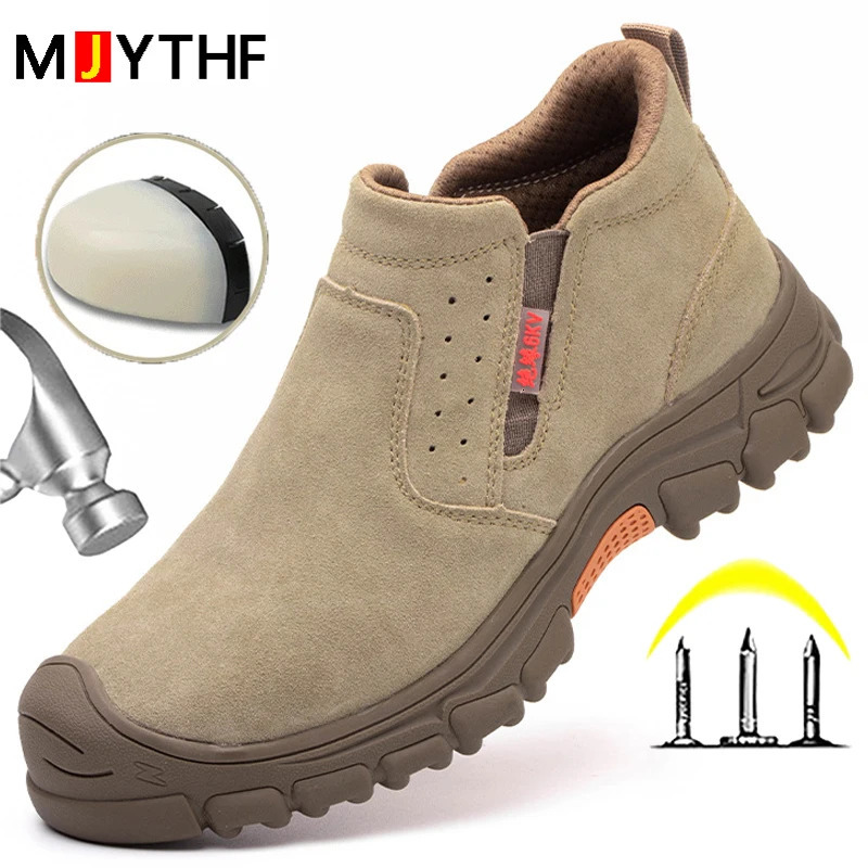 Waterproof Work Boots Safety Composite Toe Shoes Men Antismash Antipuncture Safety Shoes Antiscald Welding Shoes Protective 251023