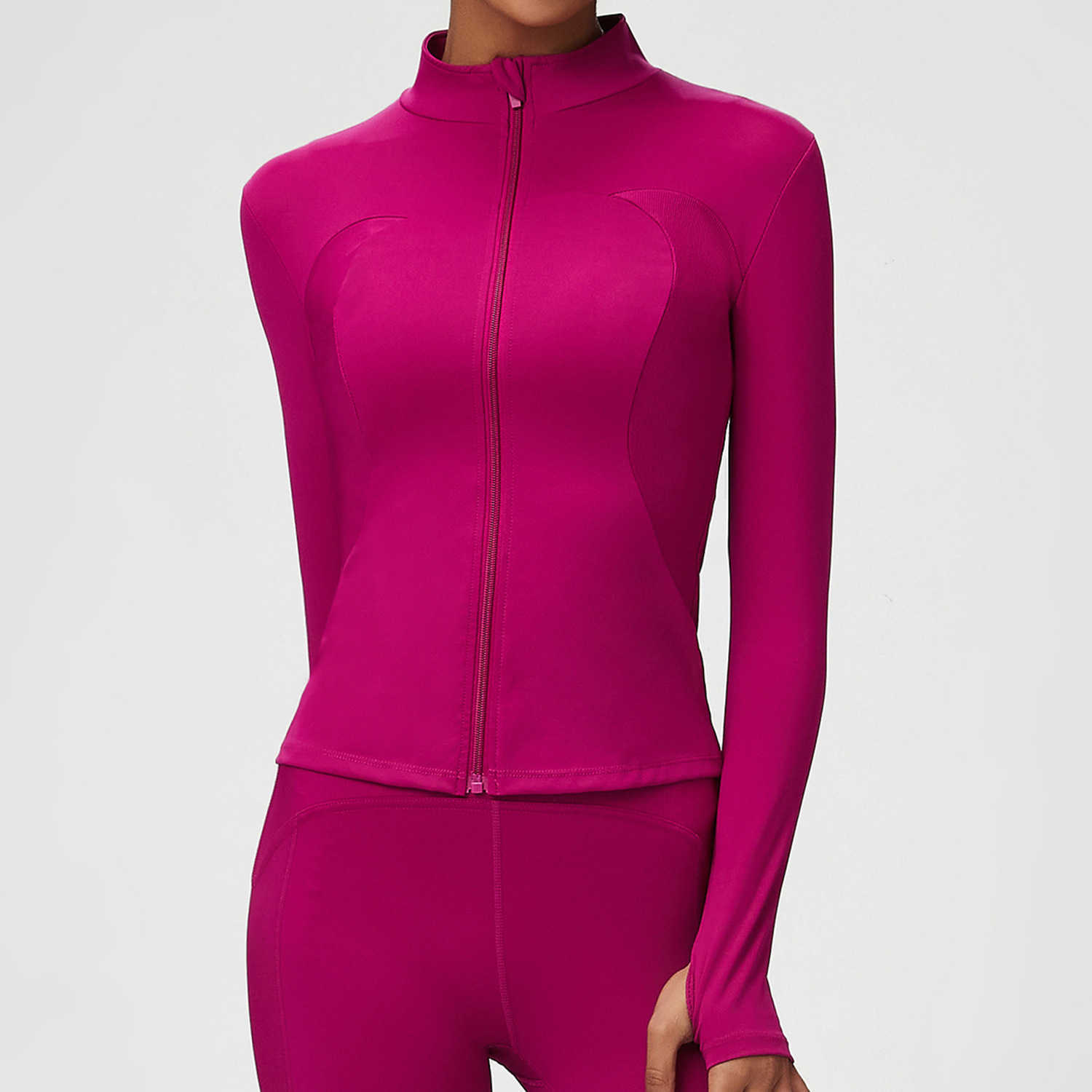 Autumn and Winter New Style Yoga Set - Women's Sport Top - Zipper Fitness Wear - Long-Sleeved Yoga Jacket Z251027