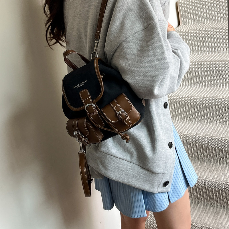 Free shipping designer bag Multi-pocket Backpack New Autumn Winter Matte Mini Backpack Travel Photography Versatile School Bag