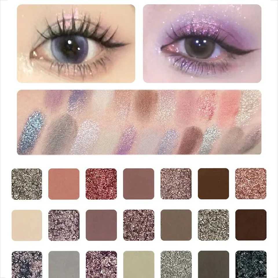 21color Cold Moon Anime Flower Fairy Eyeshadow Palette Matte Shimmer Metallic Shades Professional Makeup with Glitter LastingXJ251027