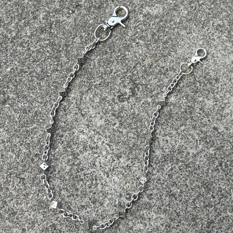 Summer Collection Stainless Steel Minimalism Dice Pants Chain Fashionable Men And Women Ones Waist Accessories 251024