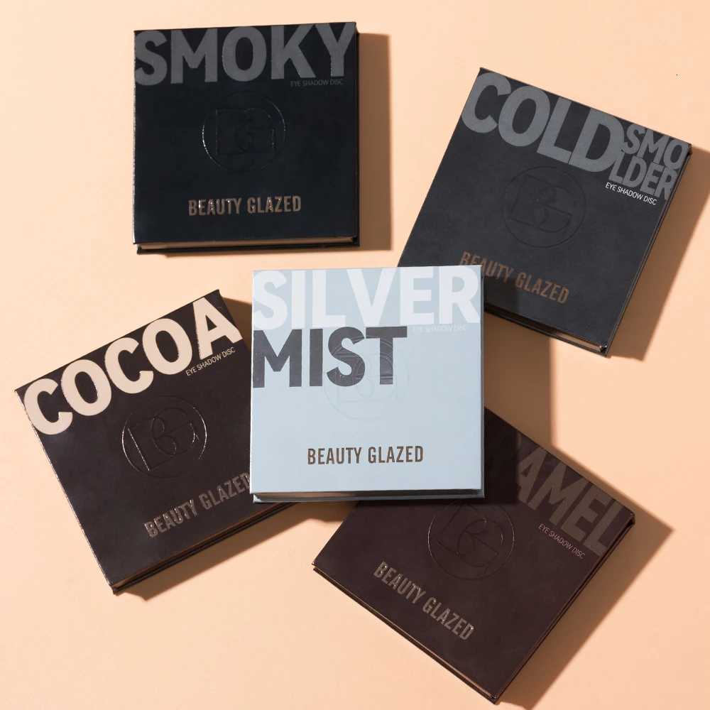 Beauty Glazed 9 Colors Eye Shadow Disc Makeup Palette Matte Shimmer Eye Pigmented Powder Make Up New Warm Earth Color EyeshadowXJ251027