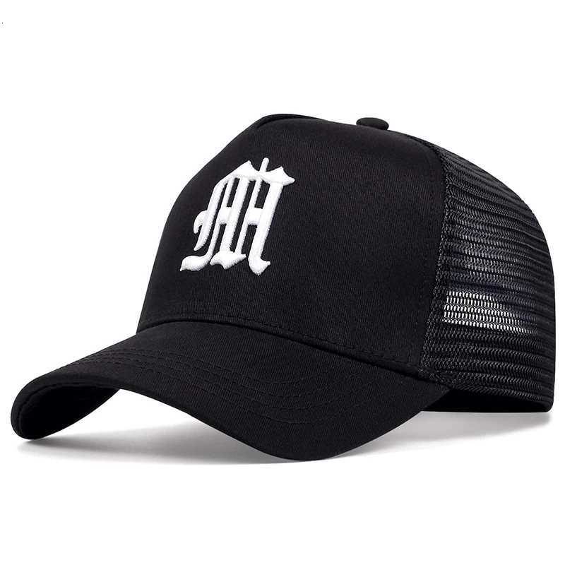 Unisex Gothic Letter Embroidery Baseball Net Caps Spring and Summer Outdoor Adjustable Casual Hats Sunscreen HatW251027