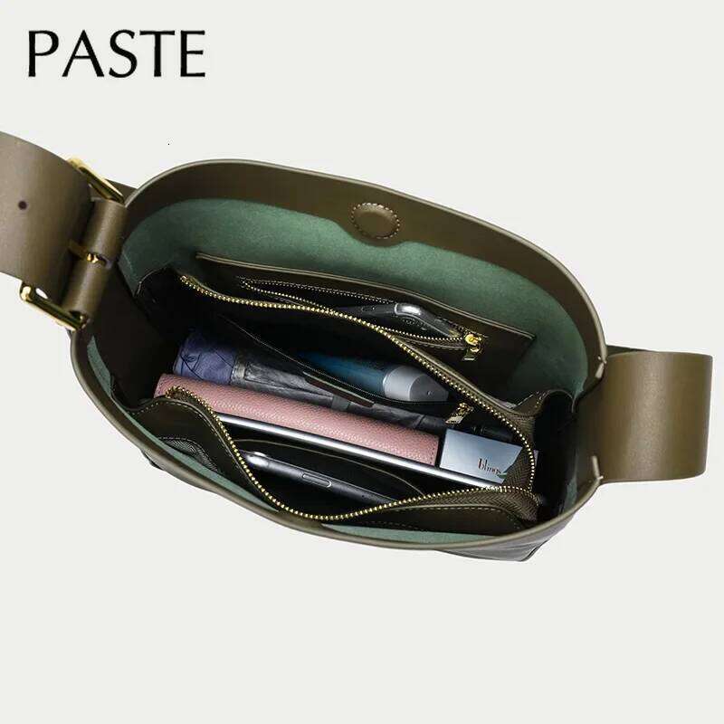 Designer Luxury Solid Color Fashion Cowhide Leather Shoulder Bag For Casual Ladies Crossboday Bags Designer Famous Brand Women Totes