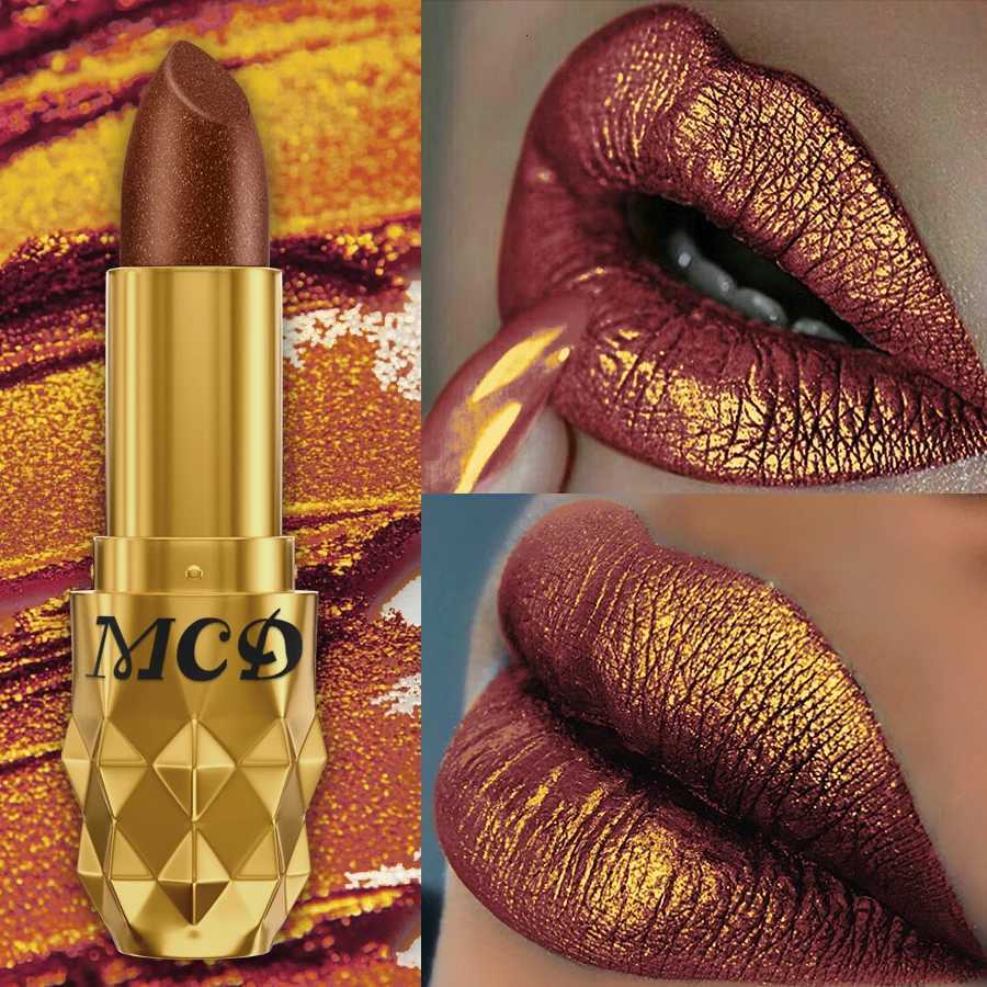 Matte Diamond Lipstick Waterproof Glitter Metallic High Lip Tint Pearlescent Pink Lip Makeup for Women Gift Cosmetic Lip Glaze W251027