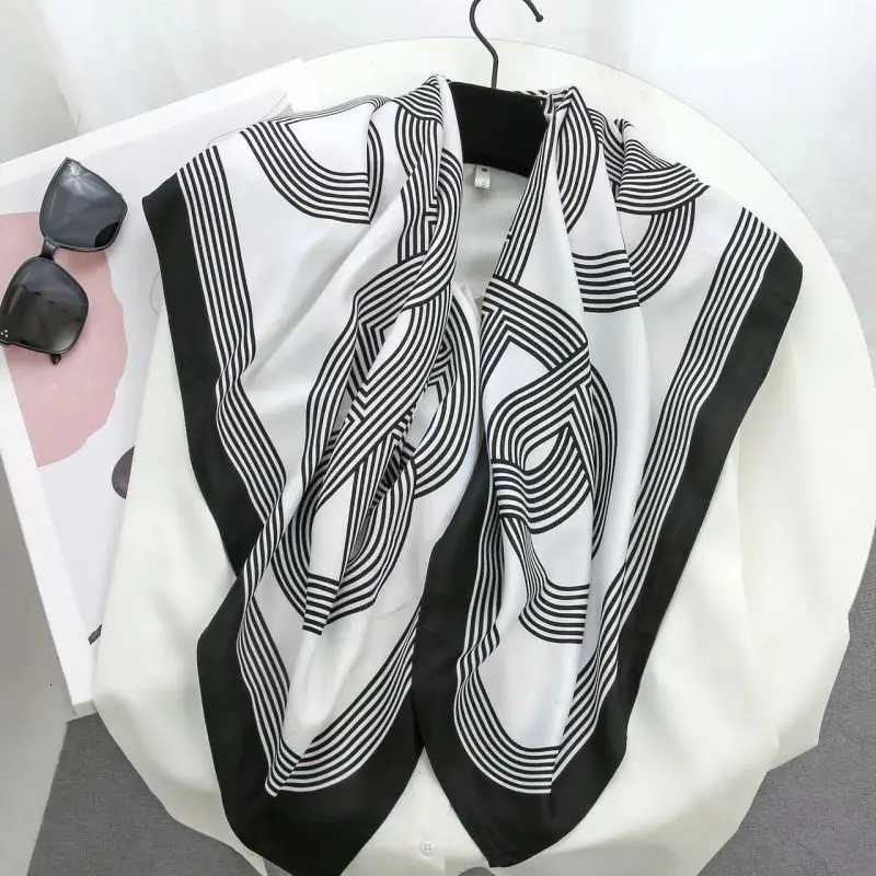 New 90 imitation silk square scarf with trendy sty versati tpeent wens scarf shawlscarfW251027