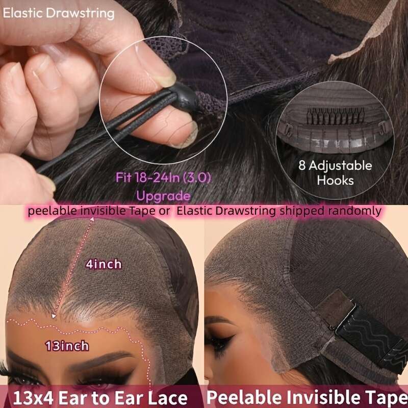 UNICE Everything Glueless Frontal With Baby 3D Body Wave 13X4 HD Cut Lace Front Wigs Human Hair Bleached Invisible Bye Knots Wig Pre Plucked