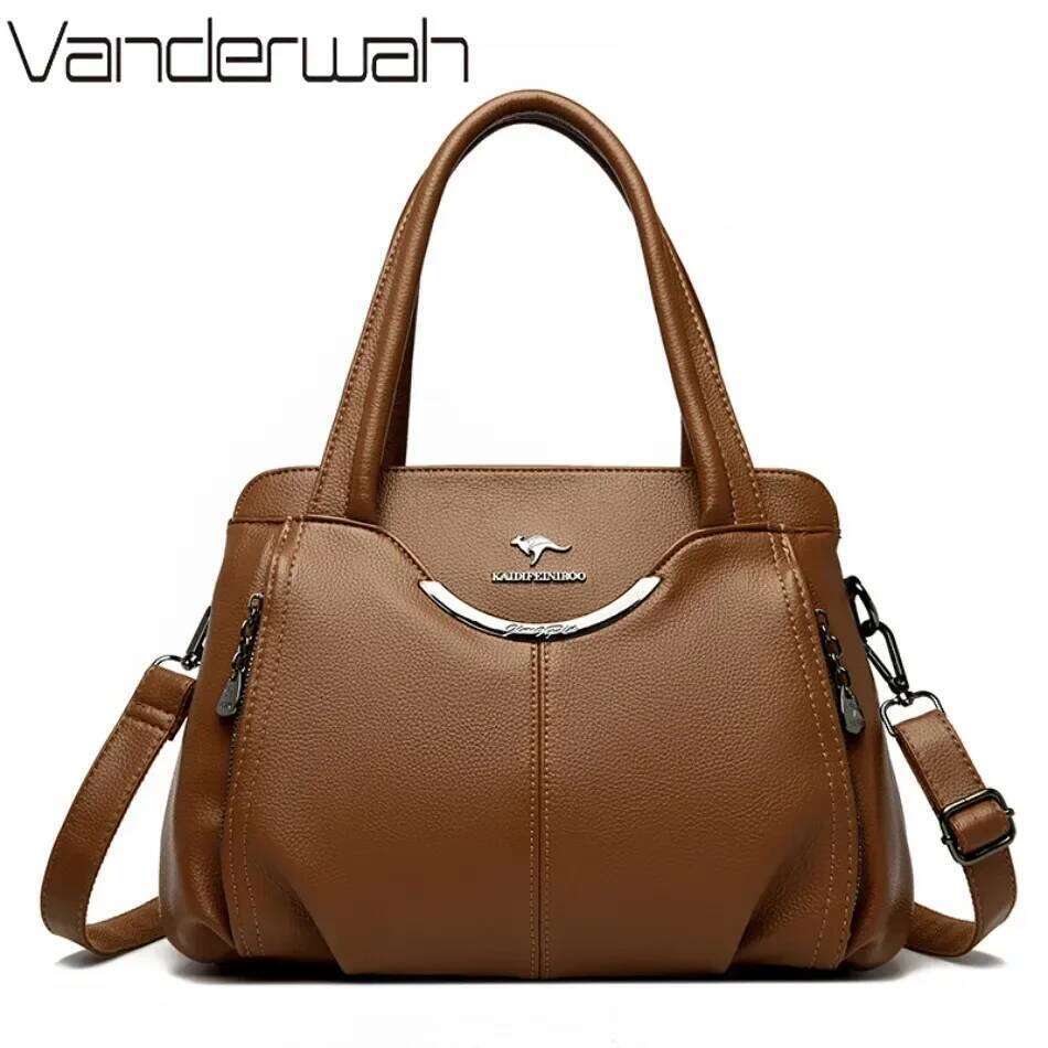 Genuine Designer Handbags Soft Leather Shoulder Crossbody Bags For Women Tote Sac A Main