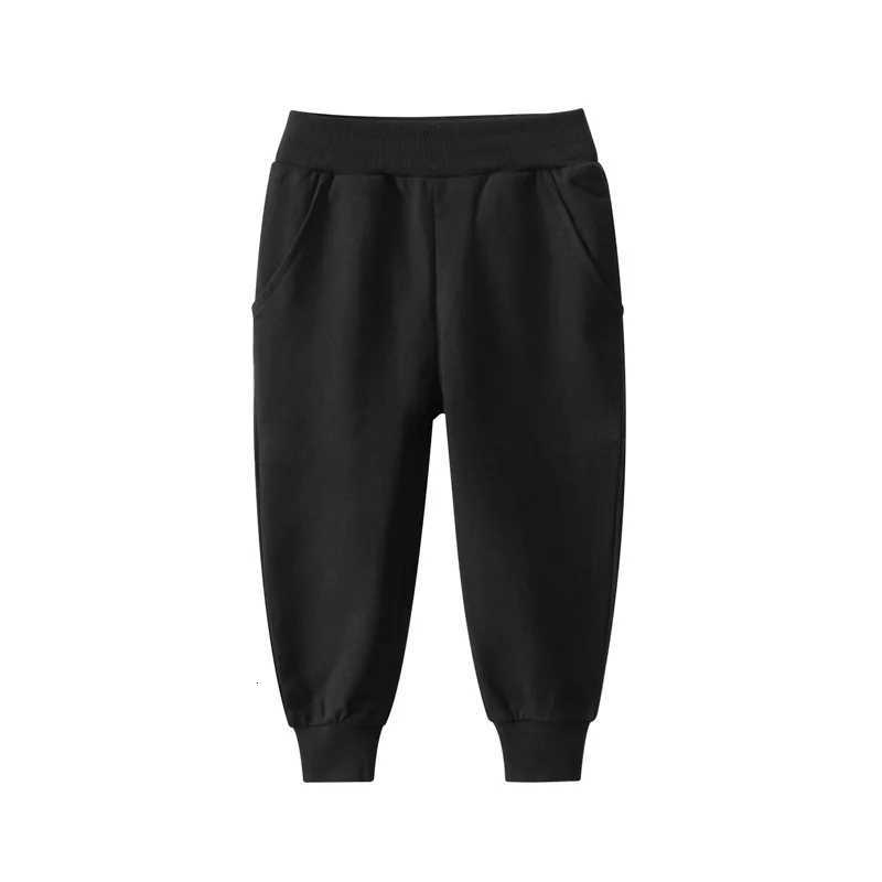 2024 Spring Kids Solid Trousers 100 Cotton Simple and Fashion Long Pants for Boys Girls Autumn Casual Sports SweatpantsT251027
