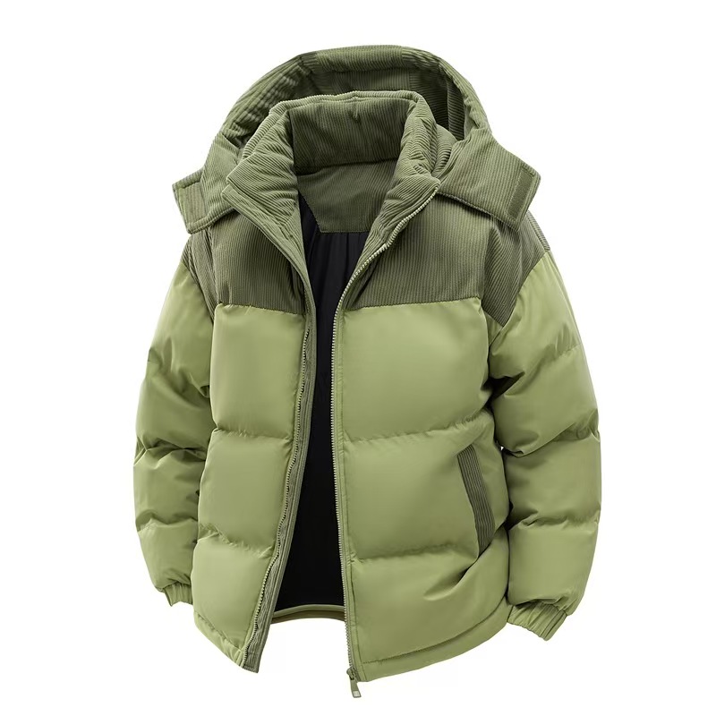 Designer cotton-padded men plus cashmere 2025 winter new thick warm and cold-proof cotton-padded jacket cotton-padded jacket coat tide can be opened i