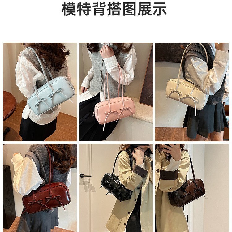 Free shipping designer bag Bowknot Underarm Bag for Women Versatile High-end Fashion Shoulder Bag Spring Summer New Handbag