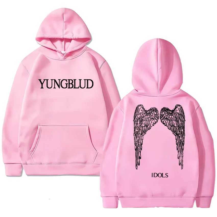 2025 New in Idols Wings punk Grunge Hoodie Men YUNGBLUD Double Sided printed streetwear Unisex Sweatshirt W251027