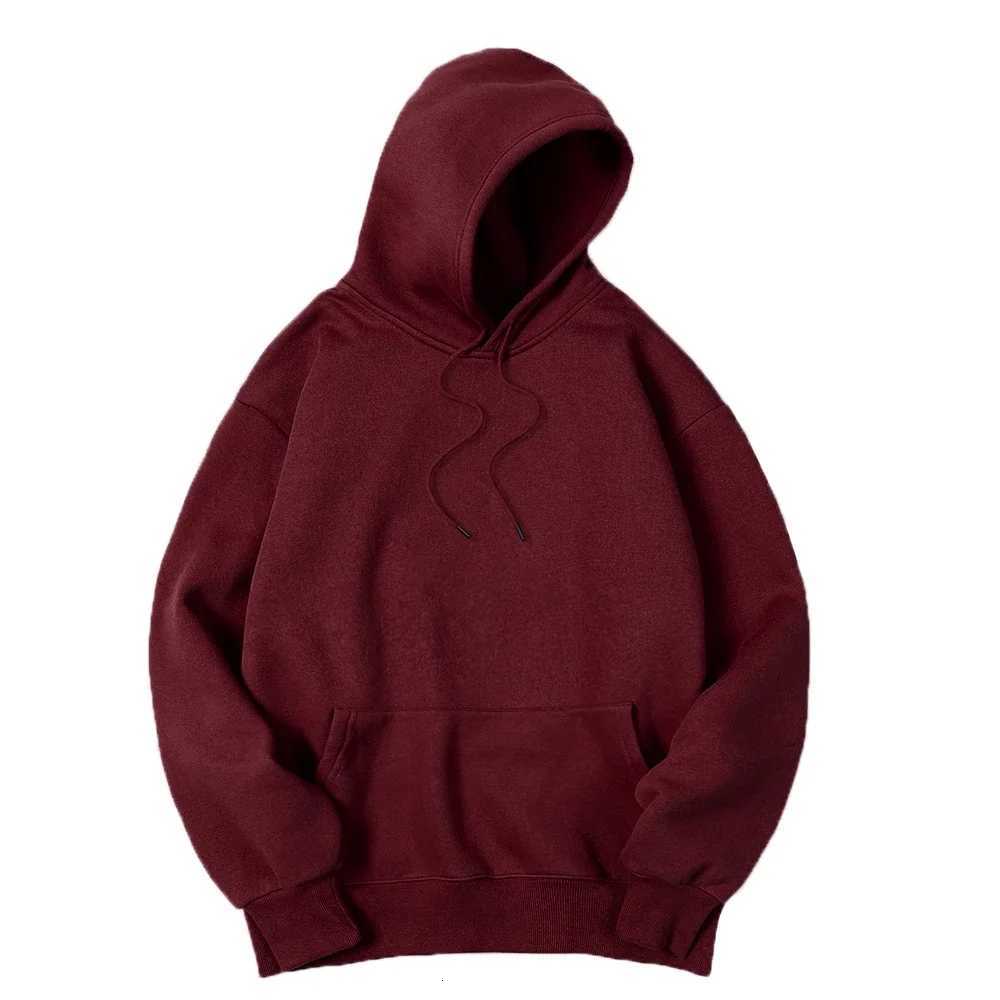 Mens Solid Color Hooded Sweaters Mens Warm Wool Sweater Fashionable Street Clothing Loose Breathable Jersey Brand Hooded W251027