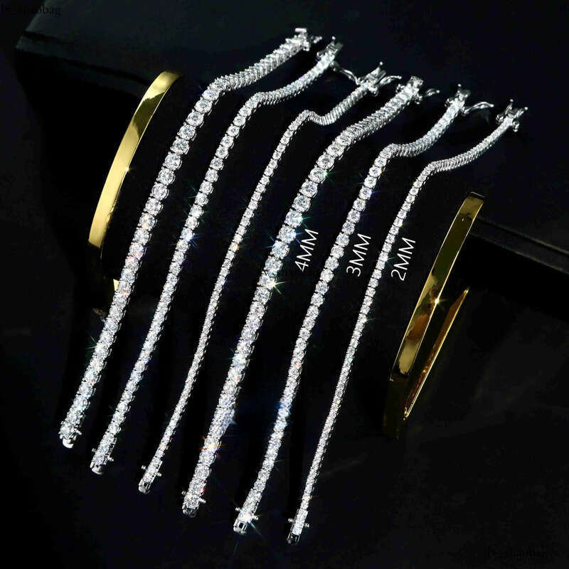 Cheapest Price D-VVS Moissanites Synthesis Dia Hip Hop Jewelry Sterling Sier Moissanite Bracelet Necklace 825 aaa