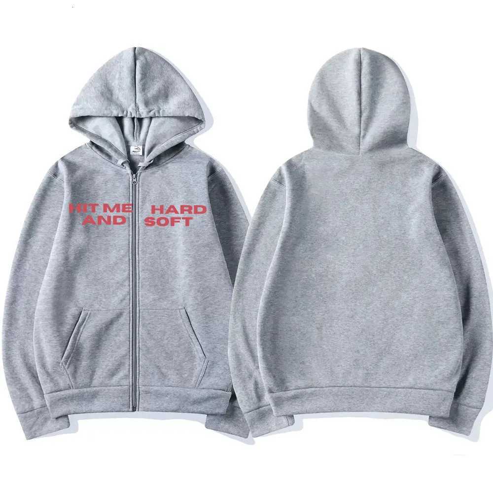 Hit Me Hard and Soft 2025 Tour Zipper Hoodies Fans Gift Men Women Clothing Pullovers Fashion Hip Hop Zip Up Sweatshirts Jackets W251027