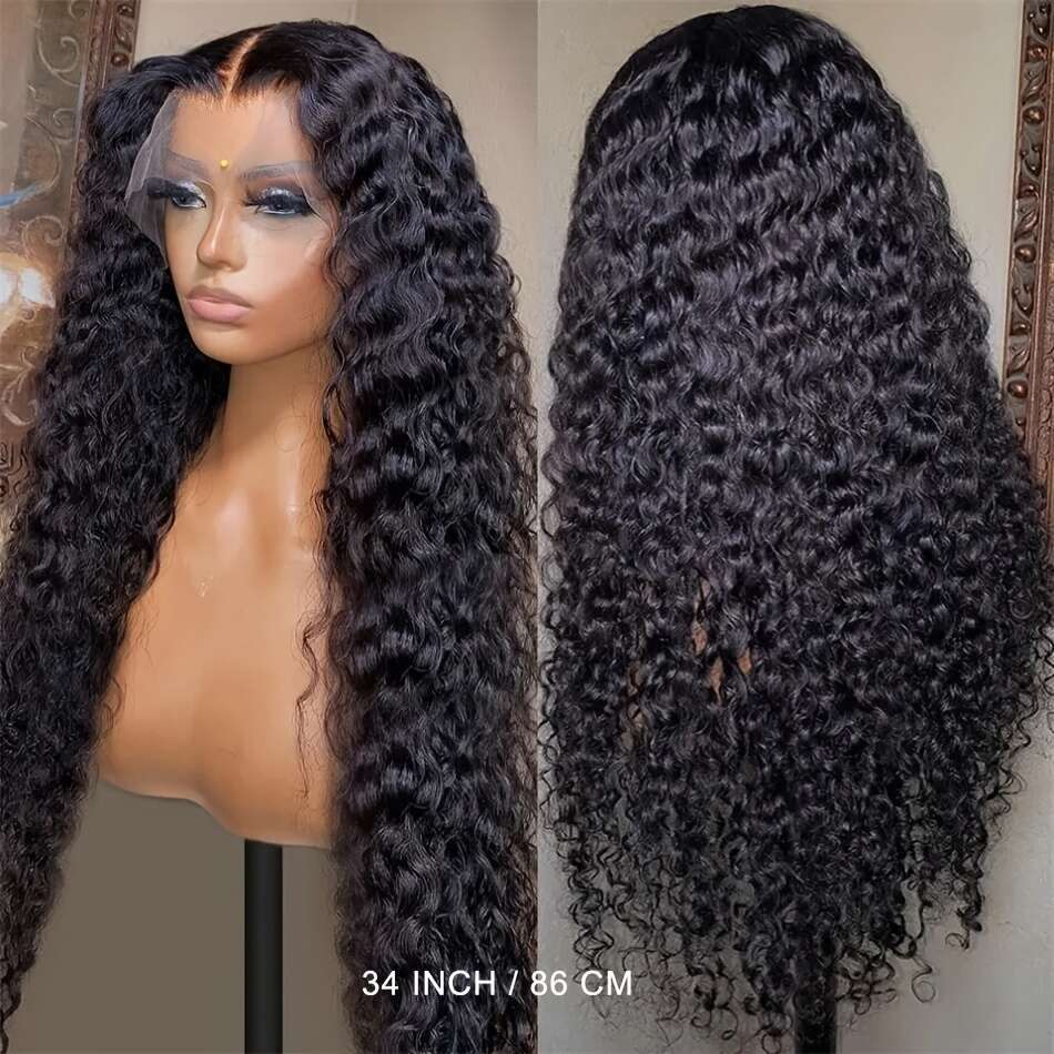 Natural Look Frontal Wig With Pre-Plucked Baby Hair, 13X4 HD Transparent Lace Frontal, Voluminous Waves For Women Men,