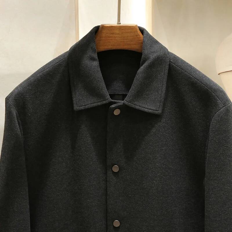 Simple And Fashionable Knitted Wool Blend Old Money Style Single-Button Sport Casual Suit Jacket For Men