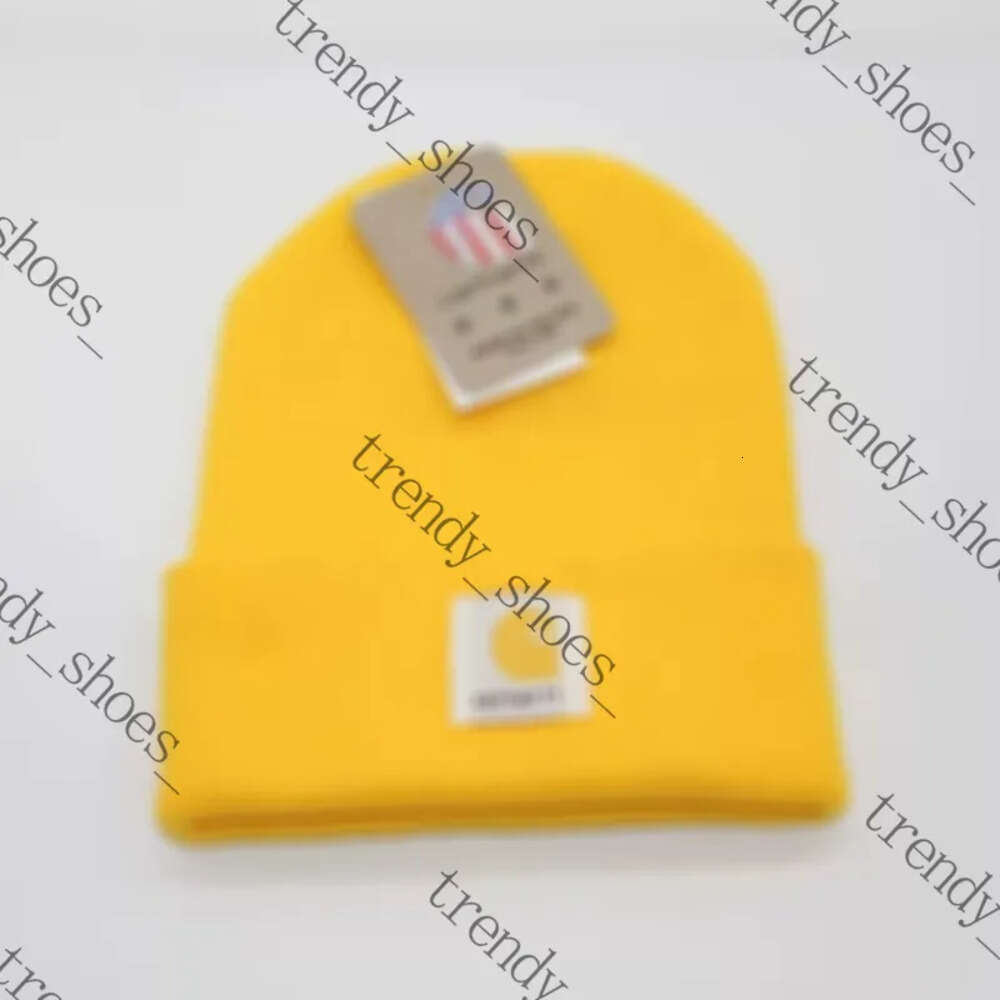 Men Winter Carhartity Designer Beanie Brand Warm Beanies European American Double-Layer Folded Knit Women Woolen Carlies Hartlies Hat 91B 07