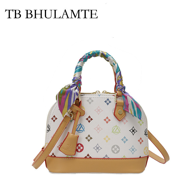 TB BHULAMTE Designer High-end Printed Tote Bag, Multi-functional Commuter Luxury Bag, Fashionable Women's Crossbody Bag, Niche Retro Shell Bag