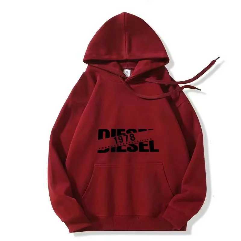 New autumn and winter fashion casual sports unisex hooded cotton hoodie trendy letter print W251027