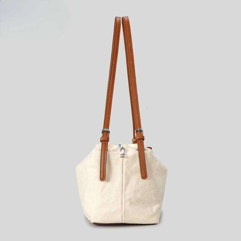 Canvas Shoulder Niche Design Women Commuter Tote Bags Lazy Style Large Capacity Female Daily Handbags 251027