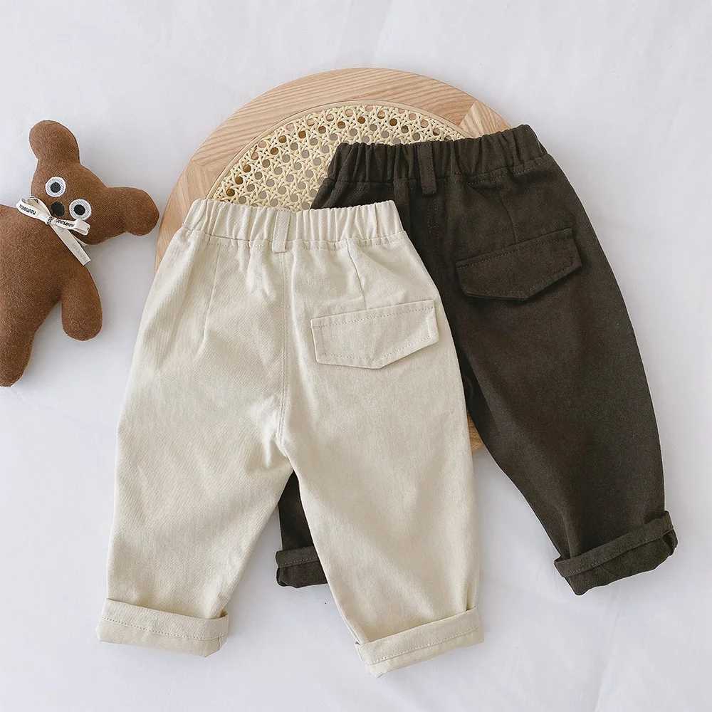 Children Pants Autumn Spring Casual Cotton Canvas Pants Fashion Kids Boys Girls TrousersT251027