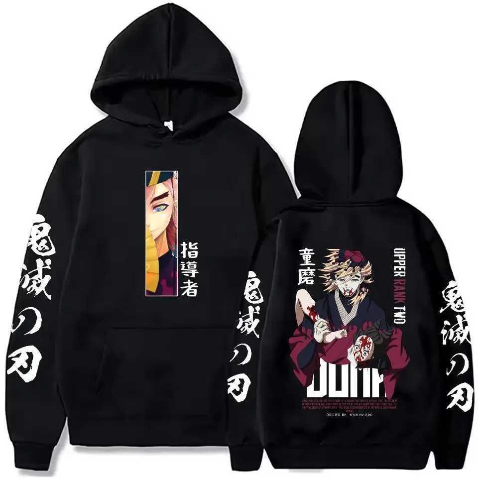 New Hot Selling Mens Hoodie Autumn And Winter Demon Slayer Uzui Tengen Anime Character Print Sweatshirt Street Retro Unisex Top W251027