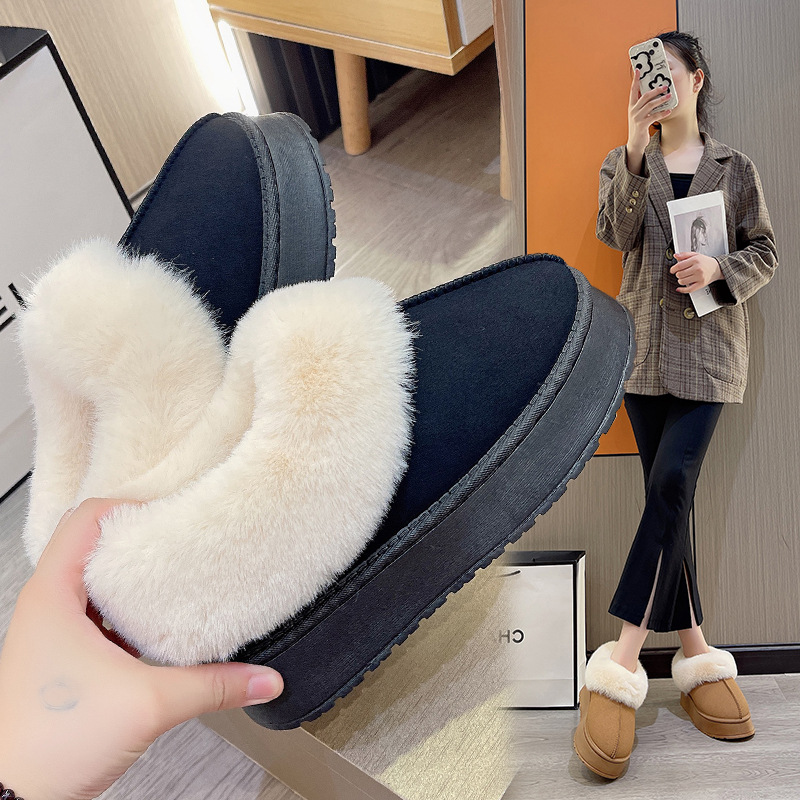 Designer Winter Platform Slippers Ultra Mini Women Fur Tasman Snow Boots Tazz Classic Luxury Brand Female Warm Thick Cotton Shoes