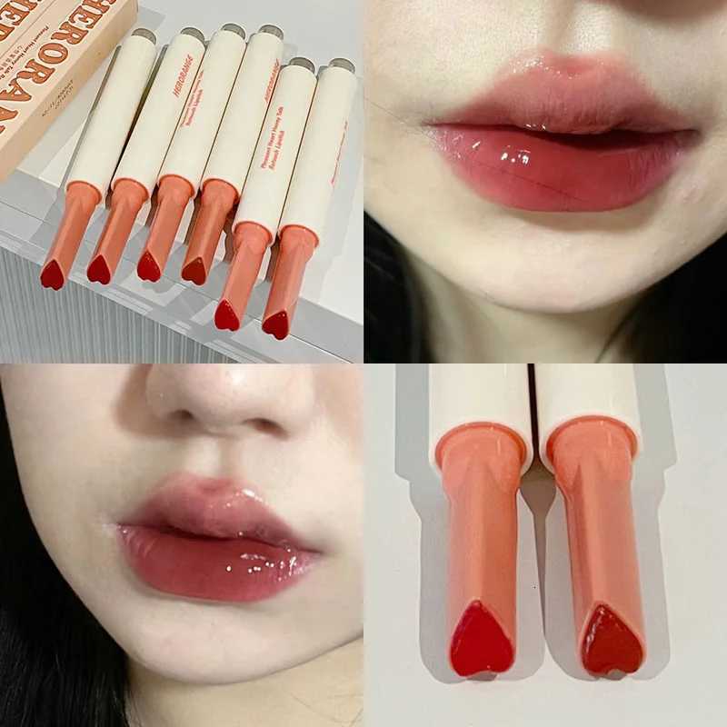 Crystal Honey Solid Lip Glaze Nude Rose Brown Plumping Lip Gloss Moisturising Jelly Tinted Lip Balm Hydrating Black Tea Lipstick W251027