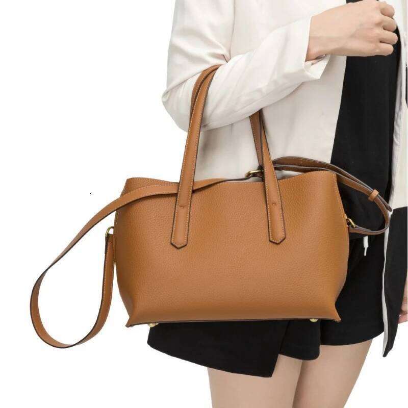Genuine Leather High Quality Shoulder Female Tote New Designer Handbag For Fashion Women Brand Large Shopper Bag 251027